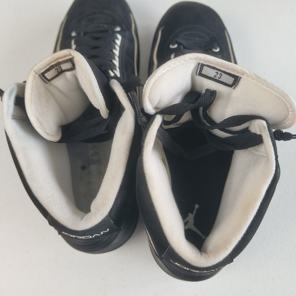 Jordan 2 Retro QF Black 2010 men's sports shoes size 13 style 395709-001. used d - Picture 10 of 16